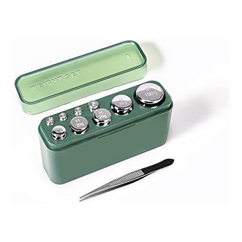 ACCT 9-Piece Calibration Weight Set with Tweezers Cover