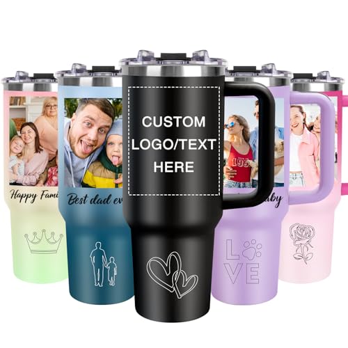 Personalized 40oz Tumbler with Handle