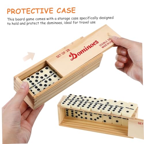 Juego de Domino Compacto con Estuche Vintage miniatura 3