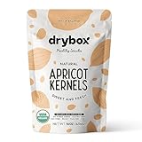 Drybox Sweet Apricot Kernels Seeds Raw Natural Organic NonGMO Vegan Kosher Source of Vitamin B17 and B15, Resealable Bag 16 oz/ 1 lb Bag, 1 Pack for snacking baking cooking
