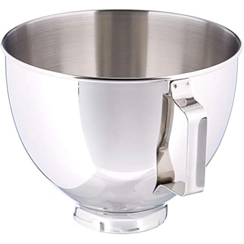 KitchenAid Classic + Artisan F. 5KSM90 4.3L Bol Inoxidable 5K45SBWH Cover