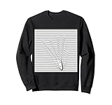 Op Art Ocean Lines | Diseño Minimalista de Estela de Barco Sudadera