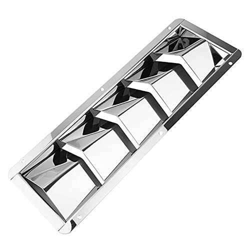 JT-HLM 5 Slots Boat Louvered Vent, Stainless Steel Marine Yacht Grille Ventilators Cover for Boats
