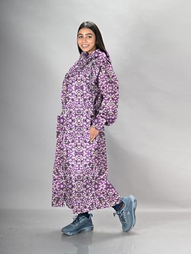 Image of LUX VENUS Printed Over coat Rainwear for Women