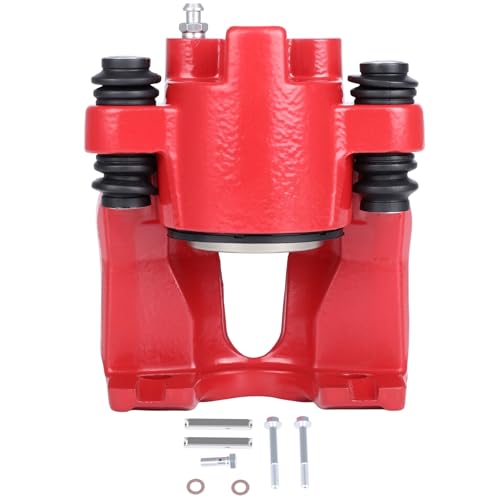 Image of SCITOO Rear Left Brake Caliper Without Bracket 18-4678 Red Compatible For Ford 1997-2004 For Lincoln 1998-2010