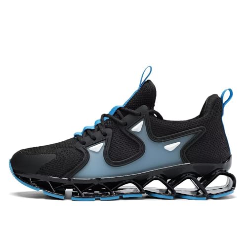 Image of Mens Running Shoes Blade Fashion Sneakers Casual Slip on Tennis Walking Athletic Sport Trainers Zapatillas para Hombre Black Moon