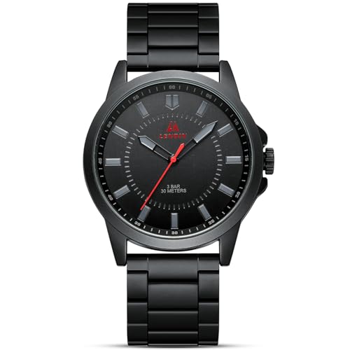 Image of LN LENQIN Mens Watches Waterproof Stainless Steel Watch for Men Analog Quartz Fashion Business Designer Wristwatch