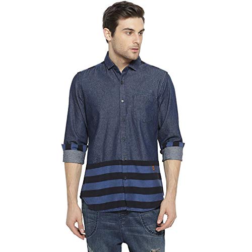Image of CAHOOT Men Shoulder Patch Casual Shirt