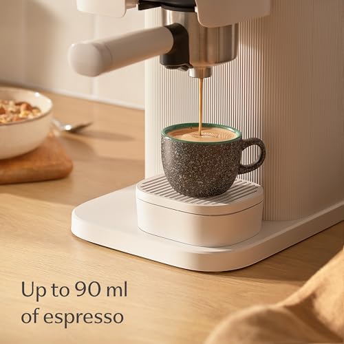 Cosumy Espresso Cups and Saucers Set of 4 - Ceramic Demitasse 90ml Extra Thick - Keeps Coffee Warm Longer - Handmade Reactive Glaze - Microwave and Dishwasher Safe - Image 5