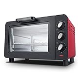 Horno Tostador Compacto para Pan, Bagels, Galletas, Pizza, paninis y más con Bandeja para Hornear, Estante + función de Apagado automático útil (B)