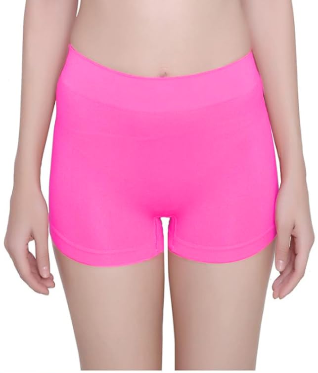 suprmodl Women's Cotton Seamless Stretch Boxer Briefs � Mid-Waist Yoga Boyshort Style Workout Panties, Multicolor (Pack of 1)-picture-27