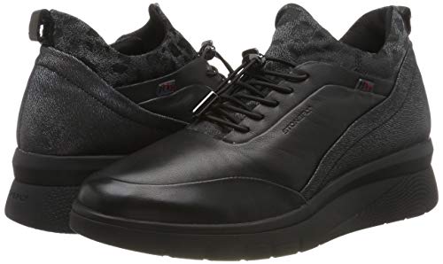 Stonefly CLERYN HDRY, Sneaker Donna, Nero (Black
