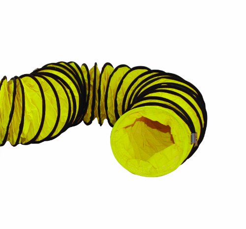 MaxxAir HVHF 12HOSE 12-Inch 2-Ply Polyvinyl Flex 20-Foot Hose with Steel Support coils and Cinch Strap