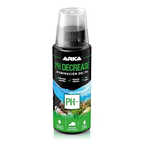 Reductor de pH/KH para Acuario de Agua Dulce – ARKA pH Decrease 118 ml – Reduce pH y dureza de carbonatos de Forma Segura y controlada – acondicionador con electrolitos y protección mucosa