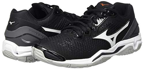 Mizuno Women\'s Handball Shoe, Black White Ebony, 9