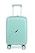 Fly Kite Luggage Carry On Cabin Suitcase 50 x 33 x 19 cm, 18 inch - 100% Polypropylene Hard Shell Aluminium Trolley Handle Real TSA Secure Lock 3 Digit 360° Smooth Detachable Wheels Light Green