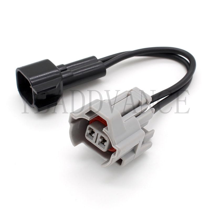 2 Pin for Denso (Female) to US Car EV6 (Male) Fuel Injector PnP Adapter Wire Harness - (Color Name: Female to Male)
