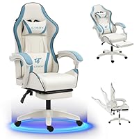 GTBoy ゲーミングチェア 椅子 デスクチェア  パソコンチェア 青と白 GTBoy ゲーミングチェア 椅子 デスクチェア パソコンチェア 青と白