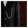 CHICTRY T-bar Pocket Watch Chain Vintage Chrome-Plated Vest Waistcoat Albert Pocket Chain Link with Lobster Clasps Gold Tone One Size #2