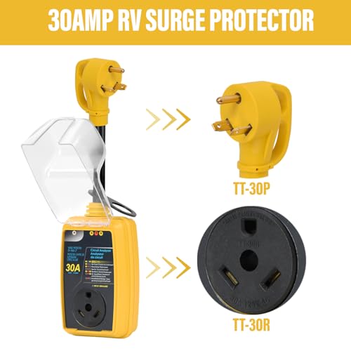 S7 RV SURGE PROTECTOR 30 Amp Rv Circuit Analyzer,Full Protection thumb #2