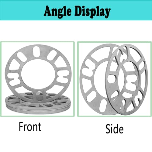 Entretoises de roue en alliage d'aluminium 5 mm de haute précision pour jante x4