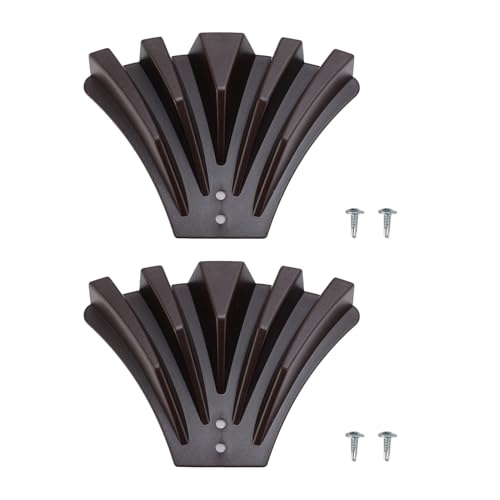 Tnfeeon Diverador de Bajantes de Cunas, Extensión de Dispersión de Agua de Lluvia de 2 Piezas Dispersador de Lluvia Al Aire Libre Proteja su Base (Brown)