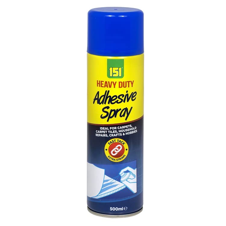 Multi Purpose Spray/Carpet/Contact/Heavy Duty Adhesive Spray for Carpet Vinyl Cardboard foil Card Paper Leather Craft Fabric & Man More (Heavy Duty Adhesive)