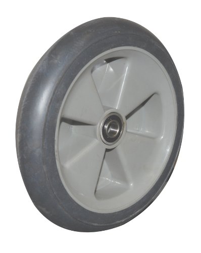 Wesco 150228 10 Diameter Balloon Cushion Wheel, 300-lb. Capacity, 2-11/64 Tread Width, 5/8 Bore, 2-1/4 Hub Diameter, Gray