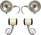 tracteur david brown 990 occasion APSMOTIV Ensemble de lumières de tracteur + ampoule Butler 12 V compatible David Brown 700 800 900 1200 Series Pièces de tracteur Massey Ferguson 35 35X 65 765 Case/IH Tracteur B250 B275 B414 B444 Ivoire
