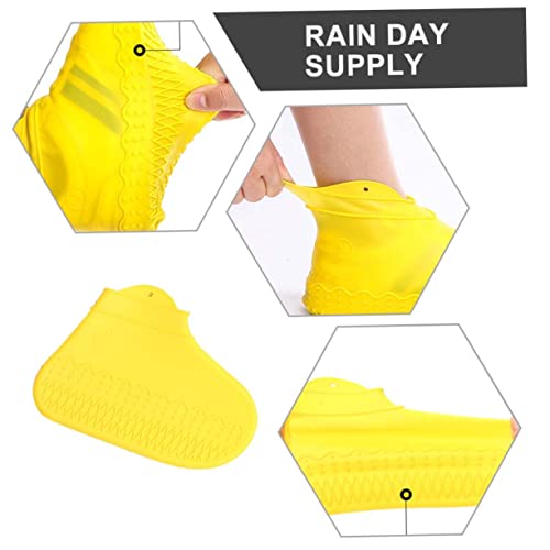 Cubrezapatos de silicona impermeables reutilizables para lluvia, protectores de zapatos miniatura 5