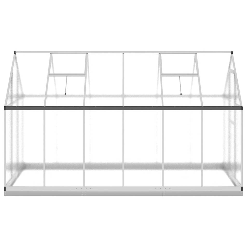 Serra con telaio per fondamenta, 334 x 169 x 202 cm, in alluminio e policarbonato, resistente ai raggi UV, per giardinaggio hobby, casa di pomodori, coltivazione di piante, balcone, terrazza