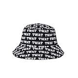 Twat Bucket Hat, Funny Accesory for Festivals, Parties, Events, Black