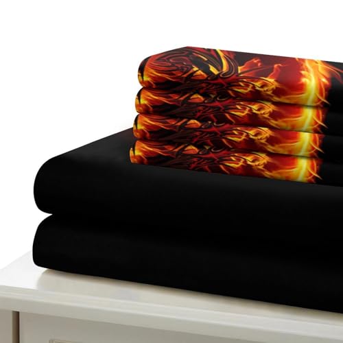 Housse de Couette Dragon 3D de qualité premium hypoallergénique en microfibre