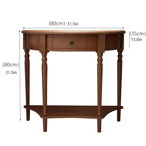Mesa consola de madera negra para decorar recibidor moderno 2