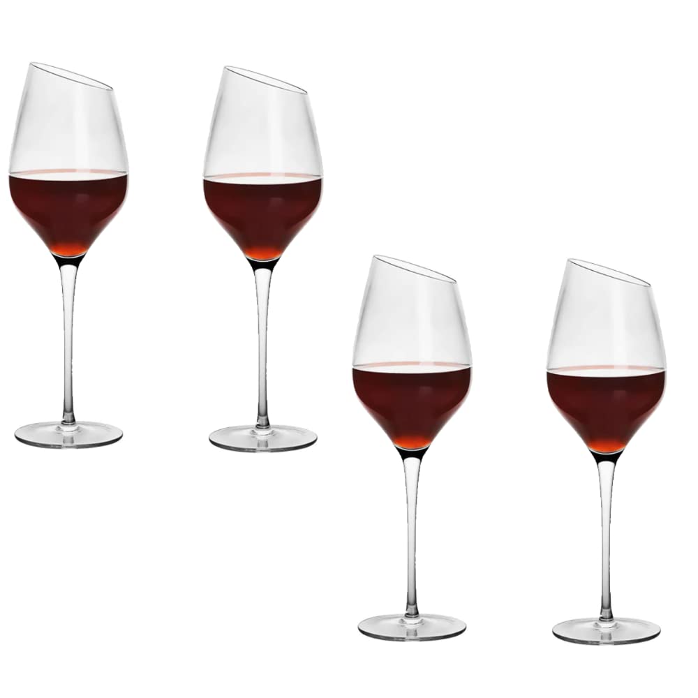 Crystal Clear Wine Glasses - G Logo Red & White Set -9