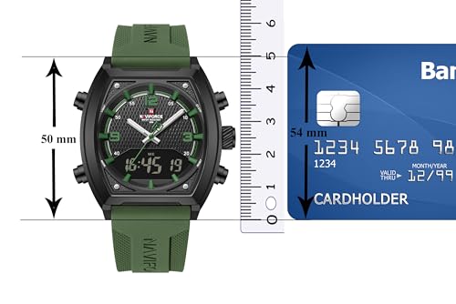 Image of NAVIFORCE NF9242 Dynamic Racing Style Multifunctional Analog-Digital Watch