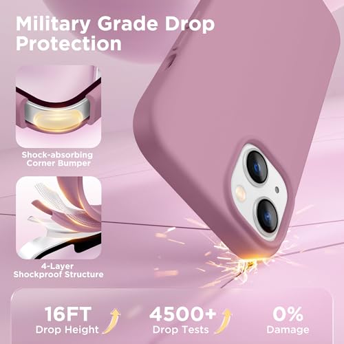 Image of GolbinBox Magnetic for iPhone 13 /14 Case, Silicone Cover, Blackcurrant