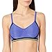 Hanes Women's X-Temp Foam Wirefree, Clematis Blue/Black, Large