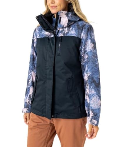 Roxy-SNOW-Juniors-Jetty-Printed-Regular-Fit-Snow-Jacket Roxy SNOW Junior's Jetty Printed Regular Fit Snow Jacket - Image 1