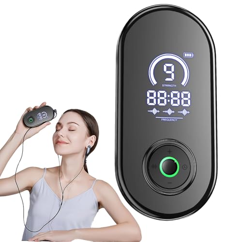 FGNIXLN Estimulador auricular do nervo vago | Dispositivo de ajuda para dormir | Melhora o sono profundo | Relaxador a longo prazo | preto