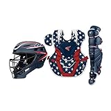 EASTON ELITE X Baseball Catchers Equipment Box Set, Intermediate, Stars N Stripes