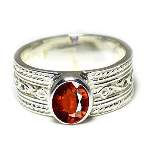 Image of 55Carat Choose Your Color Genuine Gemstone Sterling Silver Ring Band Vintage Handmade Jewelry Sizes 5-12