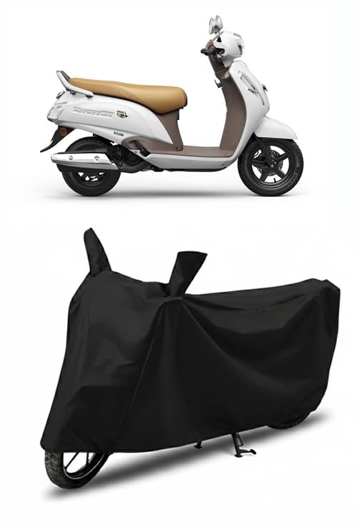 Image of DRAKOWISH Waterproof Scooty Cover for Suzuki Access 125 | All Weather Protection from Rain, Dust, UV Rays & Scratches with Mirror Pockets & Buckle Belt | Suzuki Access 125 Scooty Cover