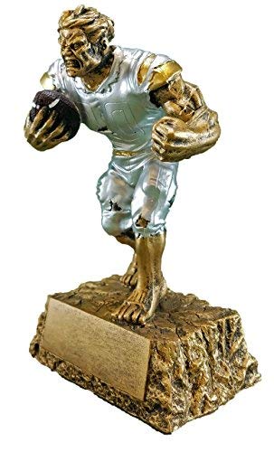 Decade Awards Football Monster Trophy - Triumphant Beast Gridiron Award - 6.75 Inch Tall - Engraved Plate On Request #TOP3
