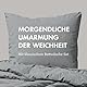 Sleeptime 100% Baumwolle Bettwäsche 140cm x 220cm Weiß/Grau - weich & bügelfrei Bettbezüge mit Druckknöpfe - Bettwäsche Set mit 1 Kissenbezüge 60cm x 70cm
