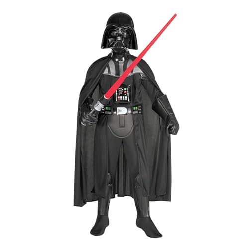 Star Wars Rubies Disfraz Darth Vader Premium para niños y niñas, Traje completo de lujo con máscara y capa, Oficial, Unisex, para Cosplay, Cumpleaños, Carnaval, Fiestas