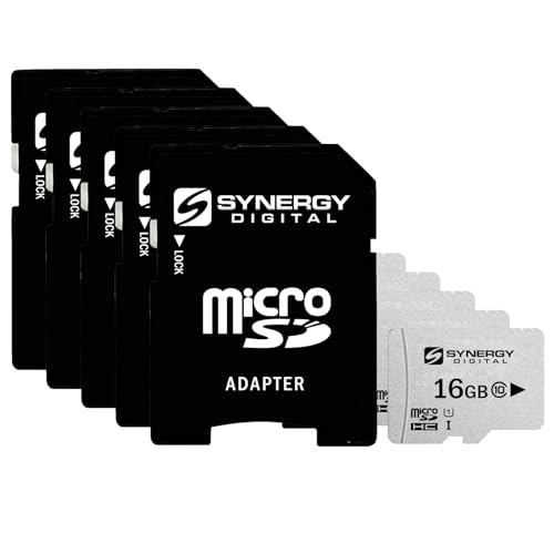 Synergy Digital 16GB Micro SDHC ZLAfW^ UHS-I [J[h Samsung Galaxy ExpressgѓdbΉ - NX10 U1 95MB/b 300V[Y - 5pbN