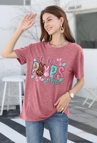 Image of LAZYCHILD Women Easter Teacher Shirts: Funny Treat All with Kindness T-Shirt Bunny Rabbit Tee Tops
