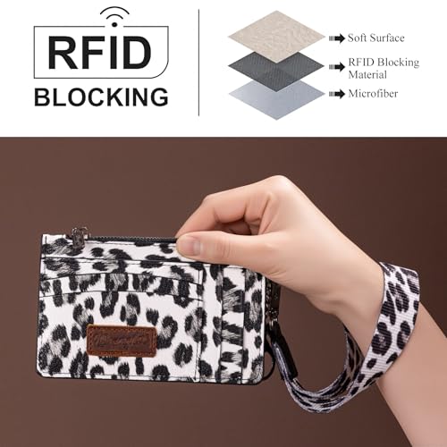 Montana West Wrangler Leopard Print Purses and Slim Credit Card Wallets Set for Women2