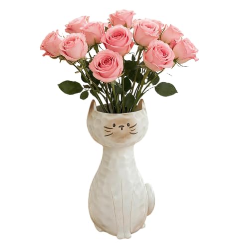 Florero para apartamento sin espacio: jarrón decorativo de 9,5 cm estable y compacto 2